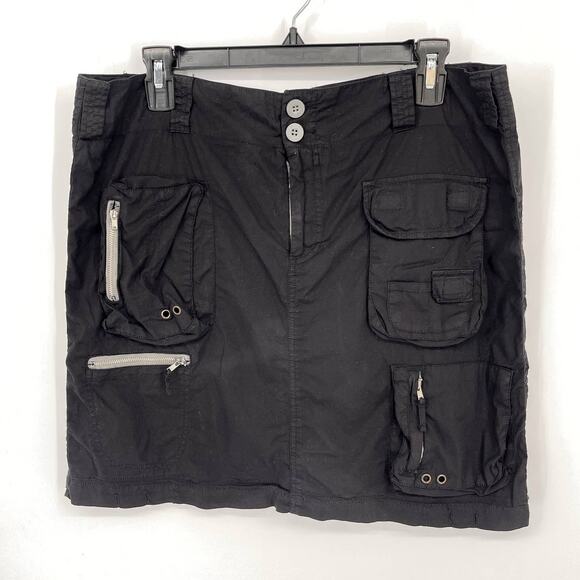 Johnny Was Dresses & Skirts - Pete & Greta by Johnny Was Y2K Cargo Mini Skirt Cotton Blend NEW Size 8 Black